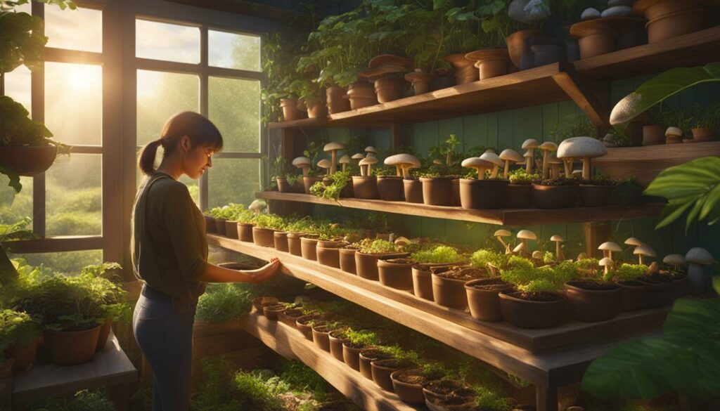 growing mushrooms indoors and outdoors