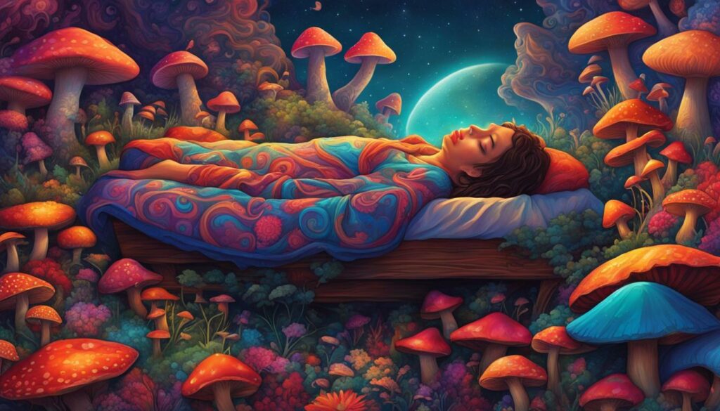 sleeping while on shrooms